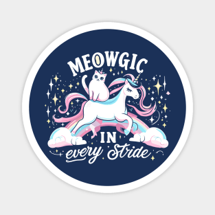 meowgic in every stride Magnet